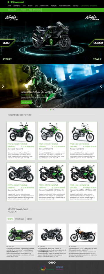 Site Prezentare Motociclete Kawasaki